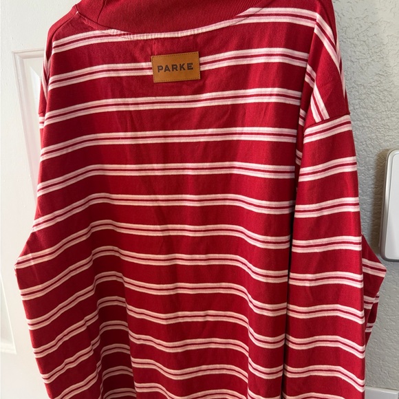 Parke Red and White Striped Apparel - Picture 2 of 3